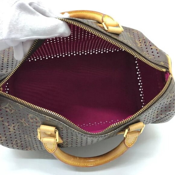 LOUIS VUITTON M95180 Monogram Perfo Speedy30 Hand Bag - Picture 13 of 15